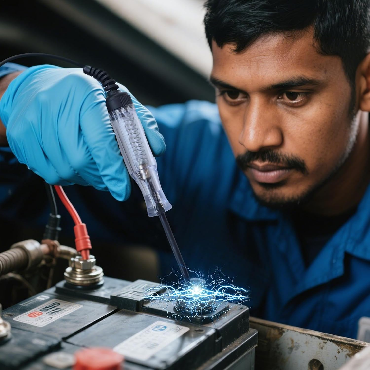 Electrical Circuit Tester | Electrical System Tester,Voltmeter Diagnostic Tool Automotive Electricity Pen for Truck Motorcycle Vehicle Wire Electric Home Wall Outlet Marine Grounding Daily Use image number 6