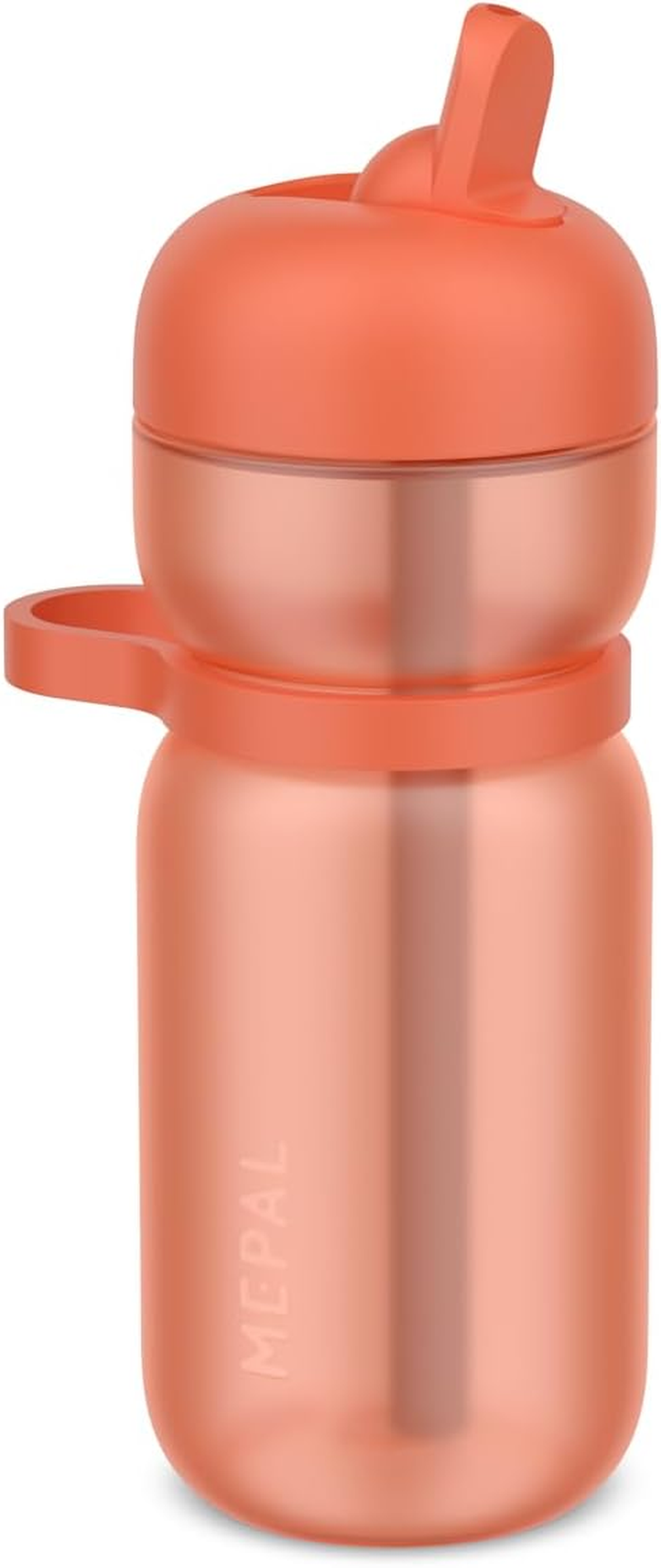 Mepal - Flip Sport Water Bottle - Leak-Proof (When Closed) - Comfortable Carry Handle - Built-In Straw - Water Bottle - 600 Ml - Graphite Black image number 4