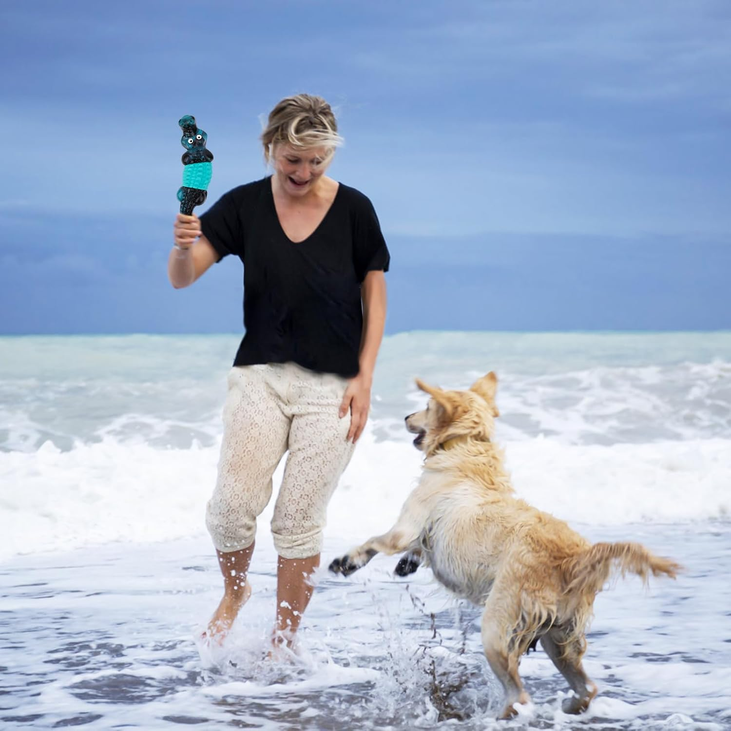 Apetpup Dog Toys for Aggressive Chewers,Indestructible Dog Toys for Large Dogs,Dog Chew Toys,Super Chewer Dog Toys,Tough Chew Toys for Large Medium Dogs Breed,Real Bacon Flavor image number 1