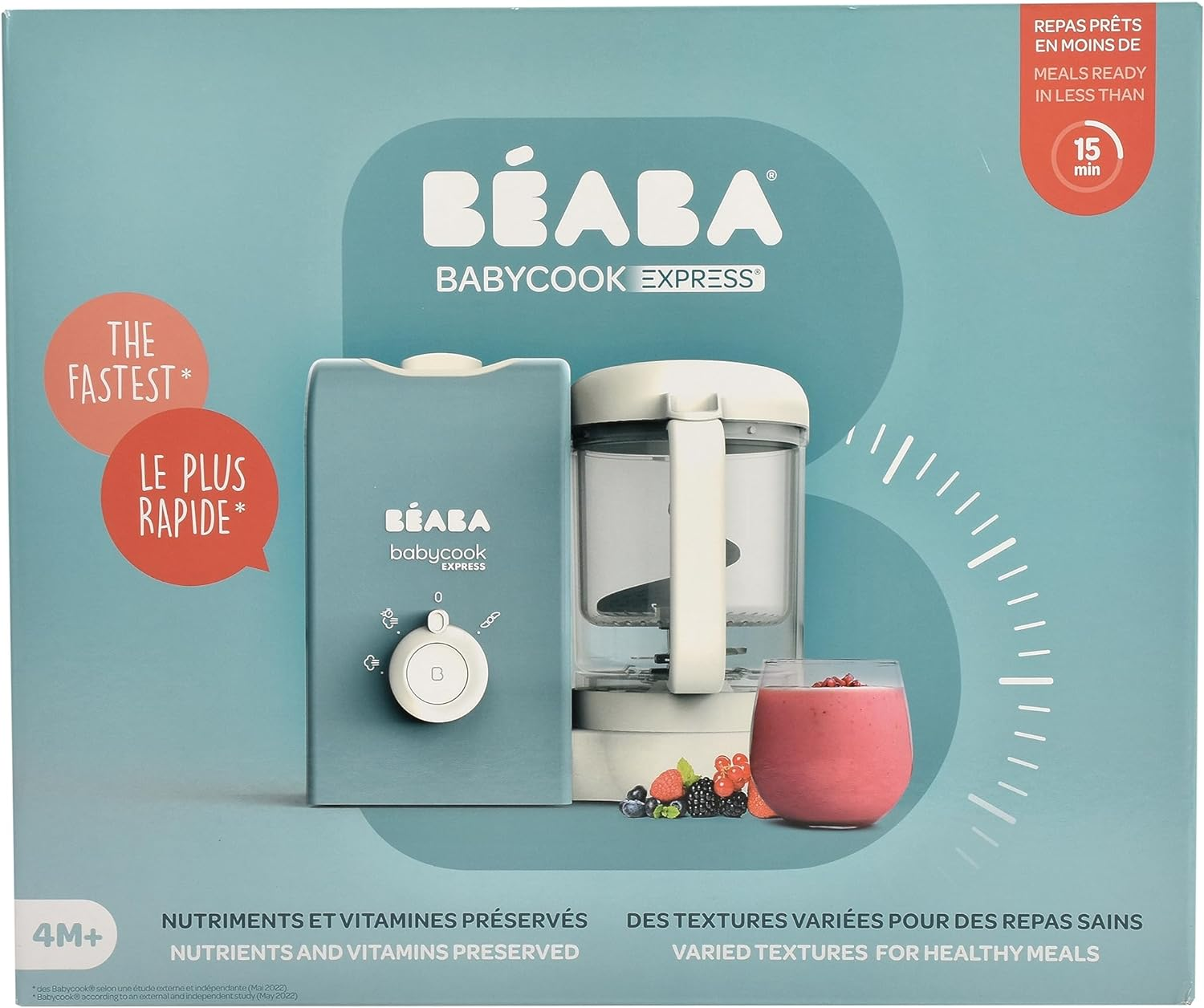 B&Eacute;ABA Babycook Express Baby Food Processors, Baltic Blue image number 5