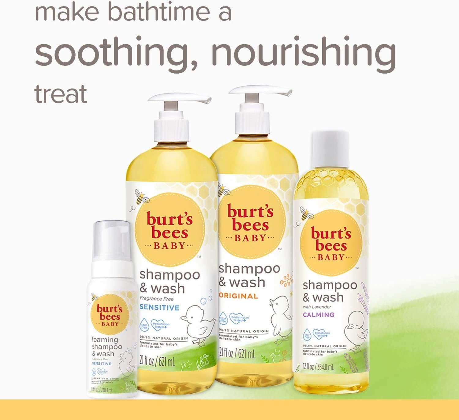 Burt'S Bees Baby Foaming Shampoo & Wash - 8.4 Ounce image number 2
