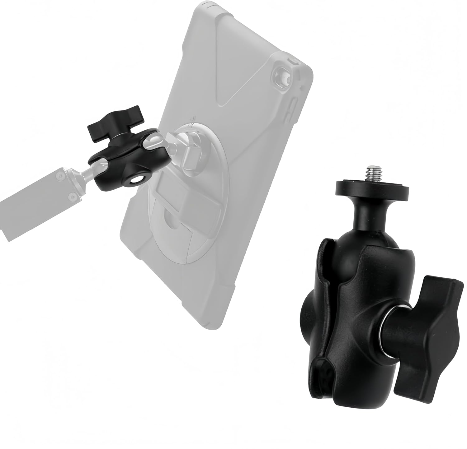 Double Socket Arm Mount,60 Cm Ram Mount Short,Aluminum Alloy,For 1-Inch Ball Bases,For RAM Mount Phone Holder Bike Truck RAM Mounts Arms