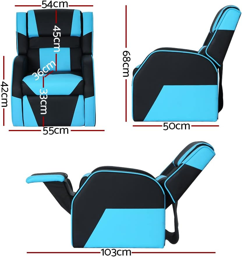 Keezi Kids Recliner Chair Soft Sofa Lounge Couch Children PU Leather Armchair image number 6