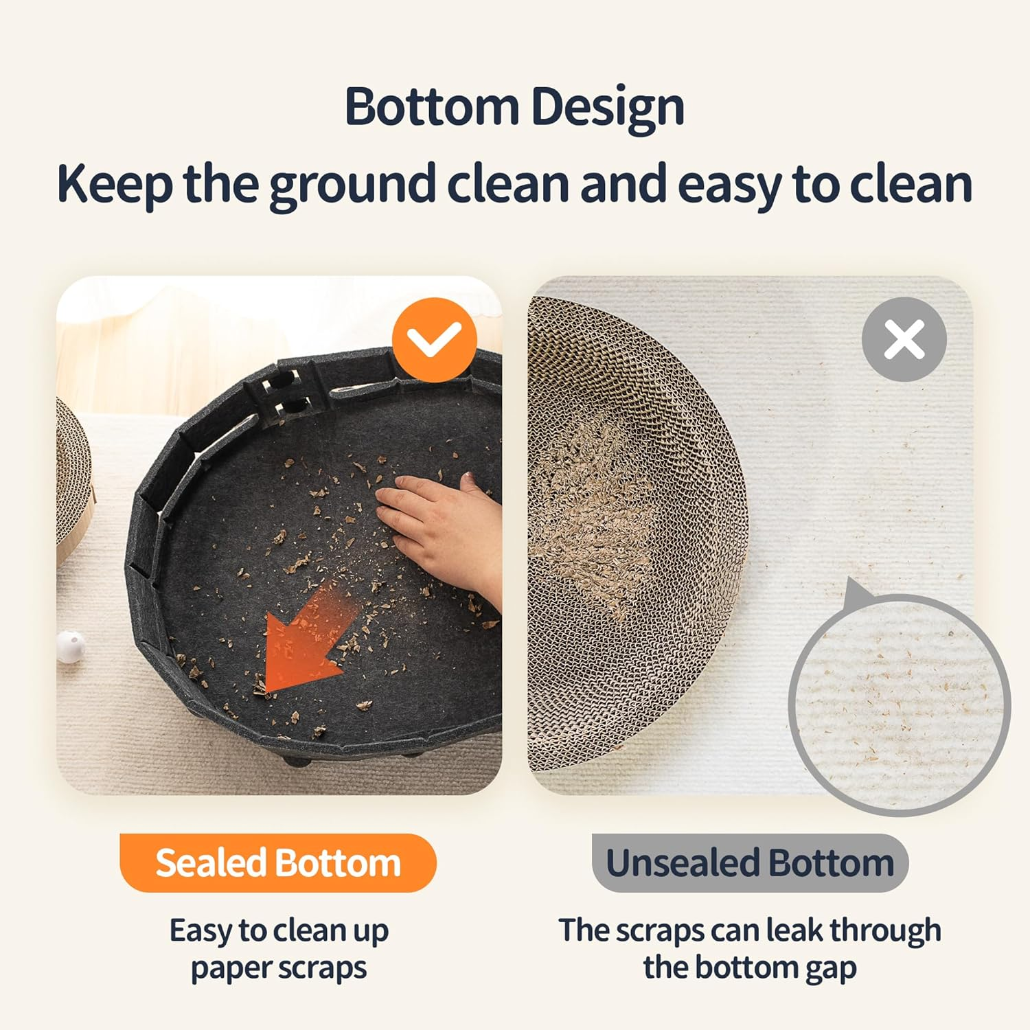 Cat Scratcher Cardboard, Cat Scratching Post, Cat Scratch Accessory image number 1