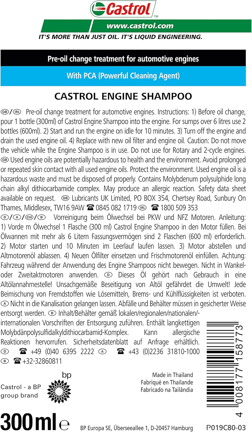 Castrol Engine Shampoo 300Ml image number 1