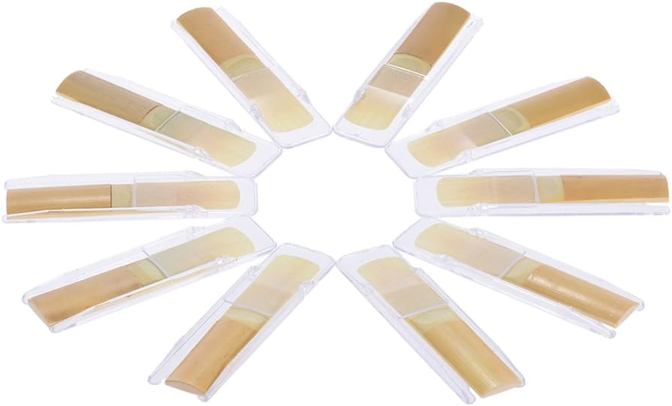 Normal Level 10-Bb Tenor Saxophone Sax Reeds Strength 2.0 for Beginners, 10Pcs/ Box Multicolor434 Strength 2.0 image number 5