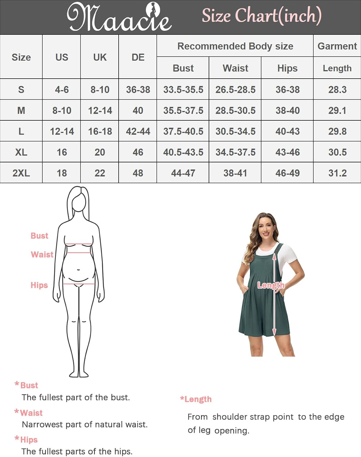 Maternity Short Overall Rompers Linen Adjustable Straps Summer Casual Sleeveless Jumpsuit with Pockets image number 3