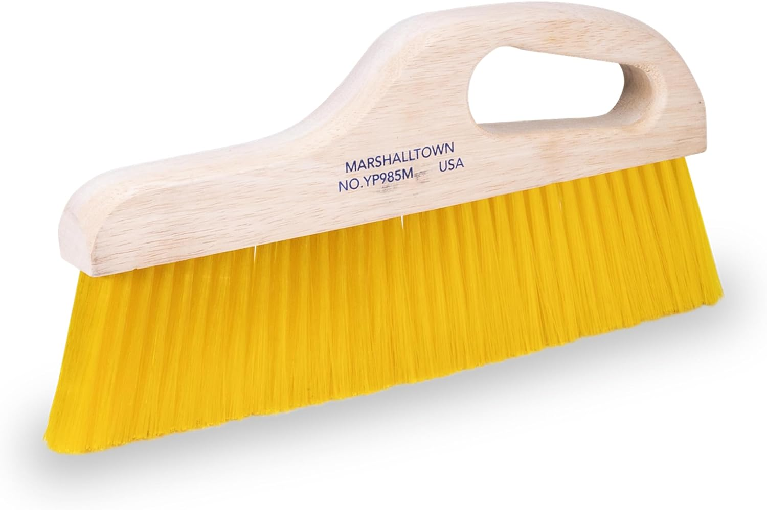MARSHALLTOWN Handle Brush, Medium Yellow Polypropylene 3 Inch Bristles, Offset Handle for Comfort, Texturing Concrete in Curbs, Gutters, and Other Hard to Reach Areas, YP985M image number 5