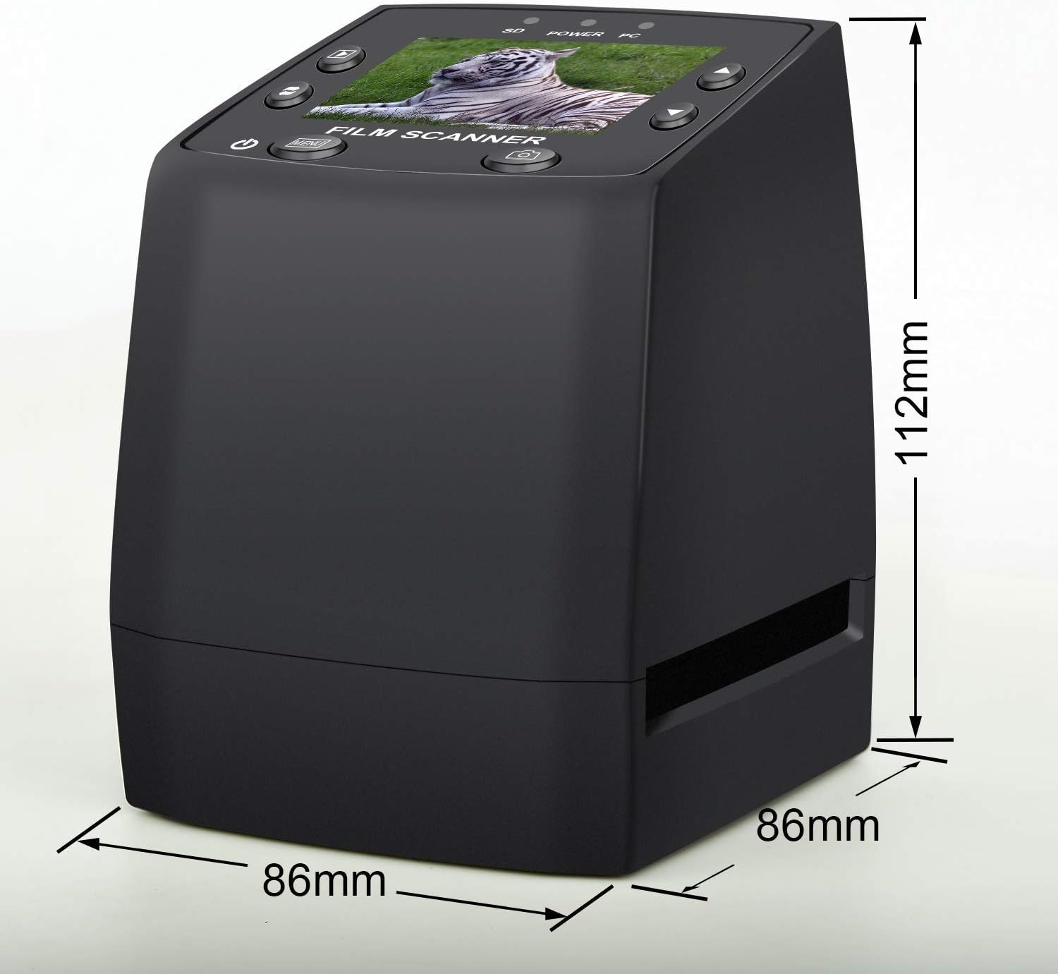DIGITNOW! 135 Film Negative Scanner High Resolution Slide Viewer,Convert 35Mm Film &Slide to Digital JPEG save into SD Card, with Slide Mounts Feeder No Computer/Software Required. image number 4