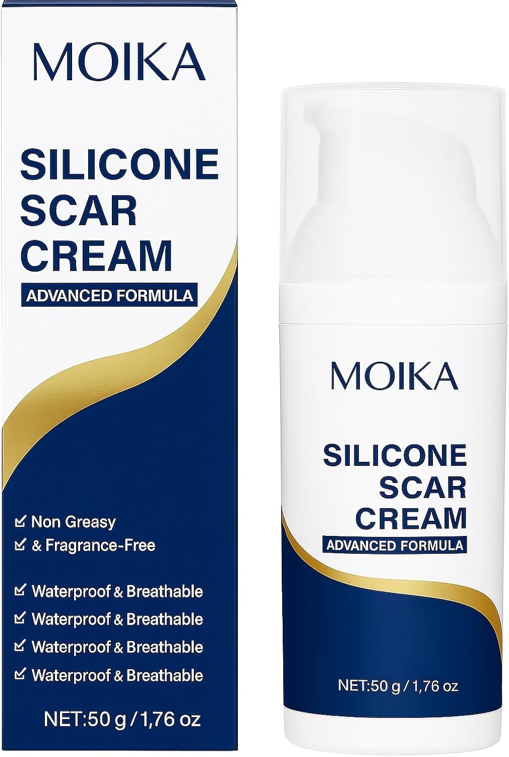 Organic Natural Tummy Leg Facial Scar Cream Pimples Stretch Marks Remove -Strong Effective Acne Scar Removal Cream,Lightweight Daily Moisturizer for Face & Body, Fast Absorbing, Non-Greasy Hydration, Gentle Skincare for All Skin Types &ndash; 50 Ml / 1.7 Fl Oz image number 2