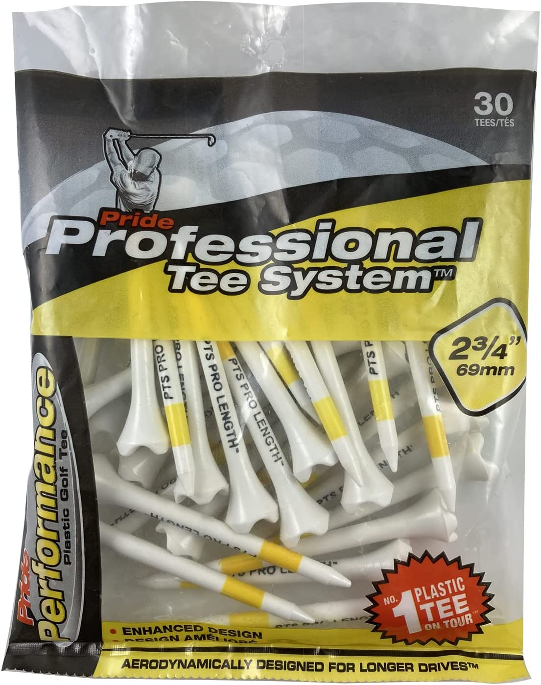 Pride Performance Professional Tee System Plastic Golf Tees image number 2