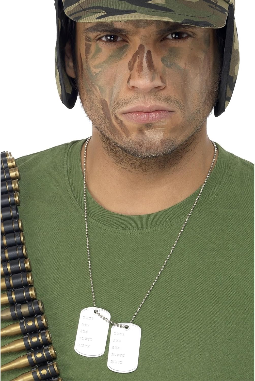 Smiffys Men'S Dogtags on Chain Aluminium image number 3