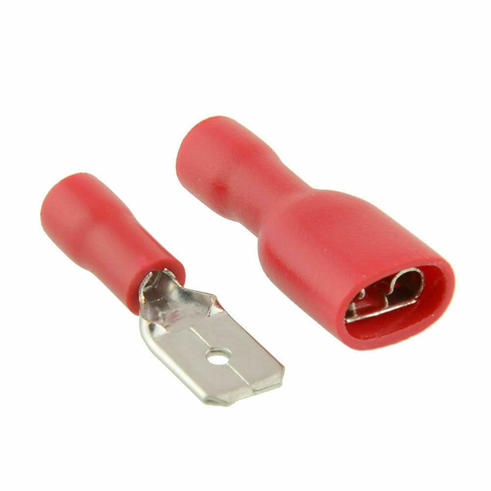 100Pcs Assorted Electrical Wire Connector Insulated Spade Crimp Terminals Set AU image number 2