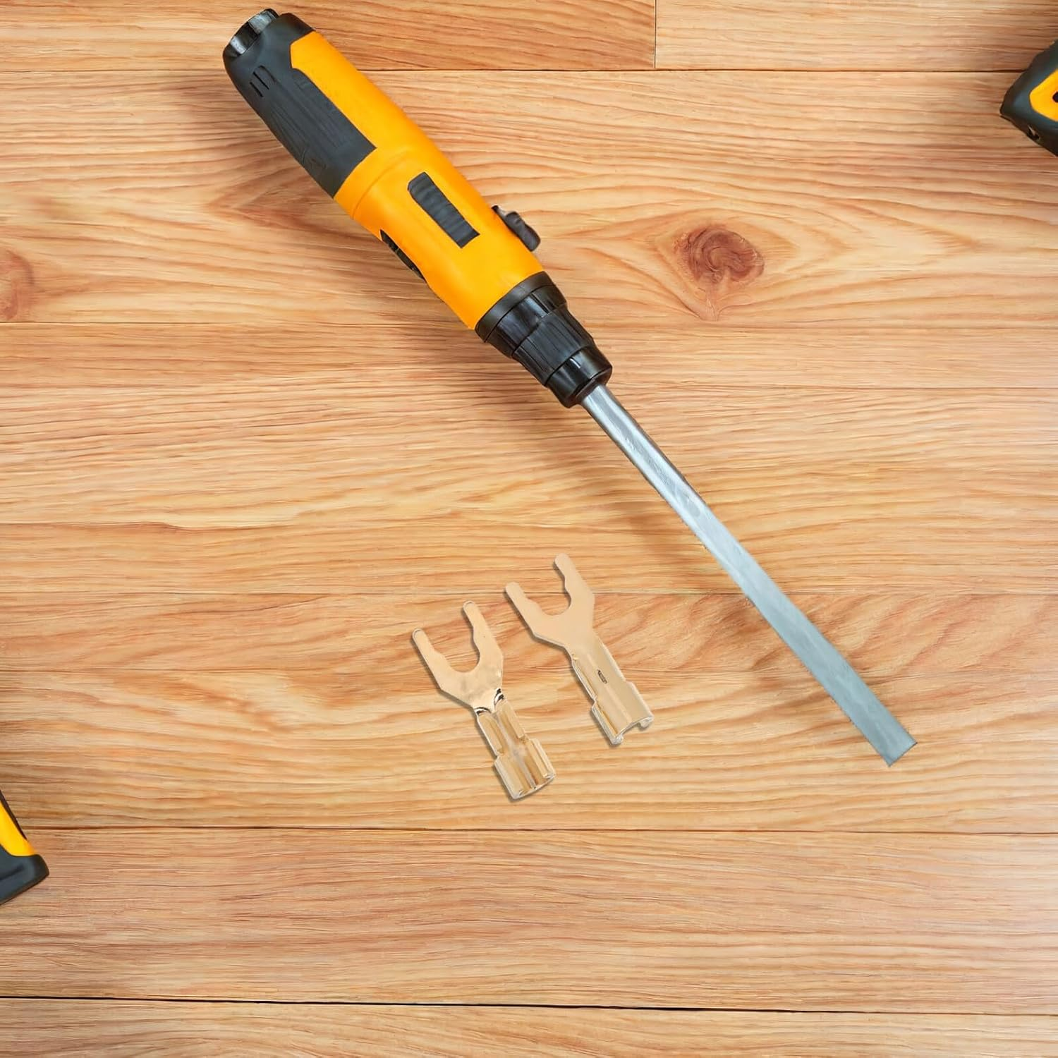 OKUMEYR 2Pcs Y Spade Plugs Speaker Wire Connectors for Hifi Audio Amplifiers Home Theater Recording Studios Multi-Device Compatible Banana Speaker Cable Terminals image number 2