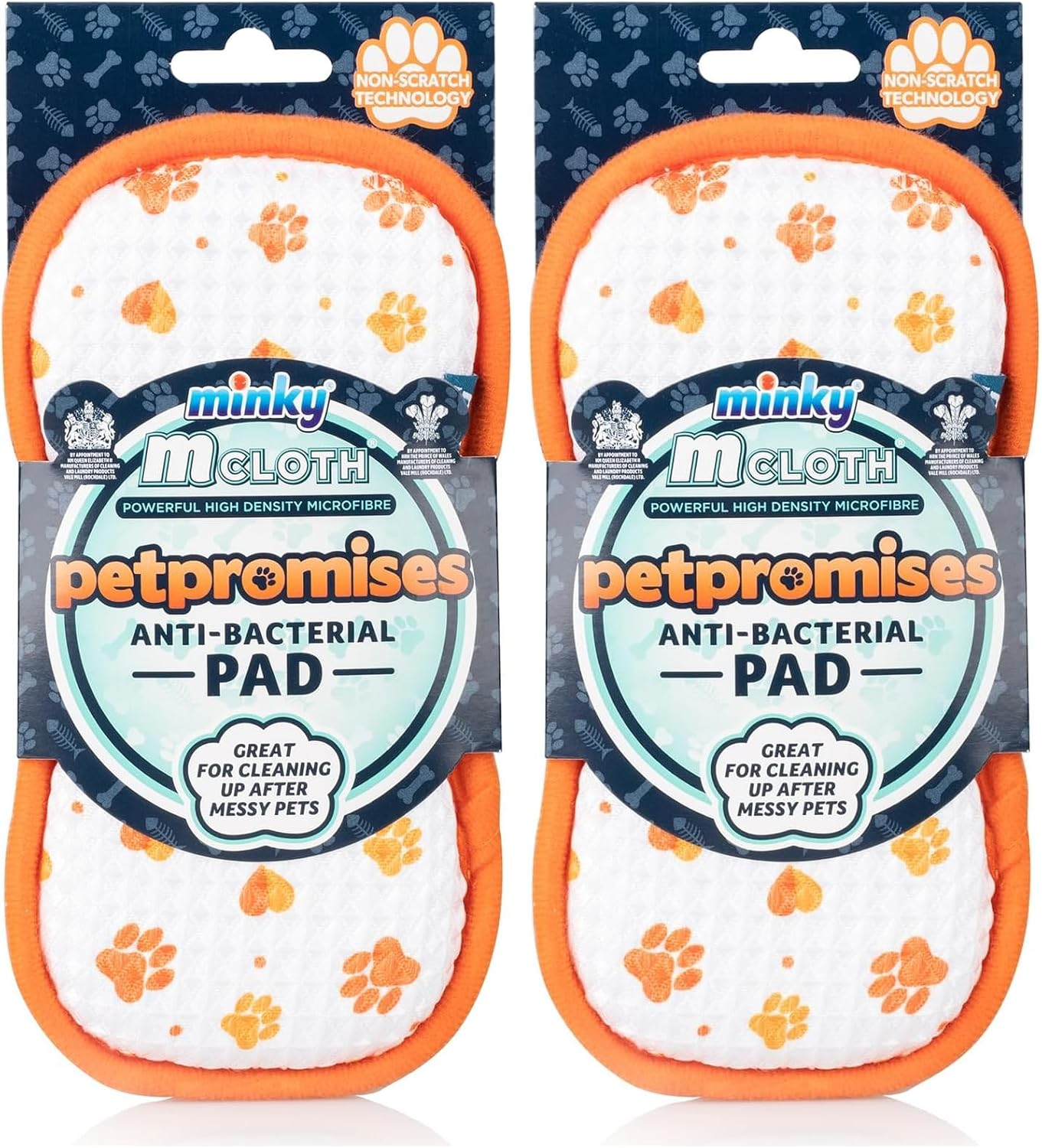 Minky M Cloth - Microfibre Anti-Bacterial Pet Care Cleaning Pad - Ideal for Cleaning up after Your Pet - Microfibre Cloth for Household Cleaning (Pack of 2) image number 4