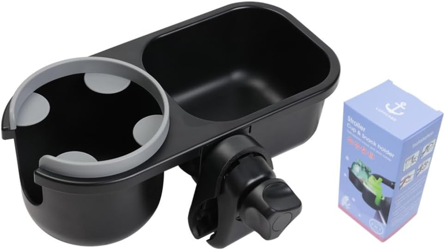 Universal Stroller Snack Tray, Stroller Cup Holder, Tray with Cup Holder, Stroller Attachment Accessories