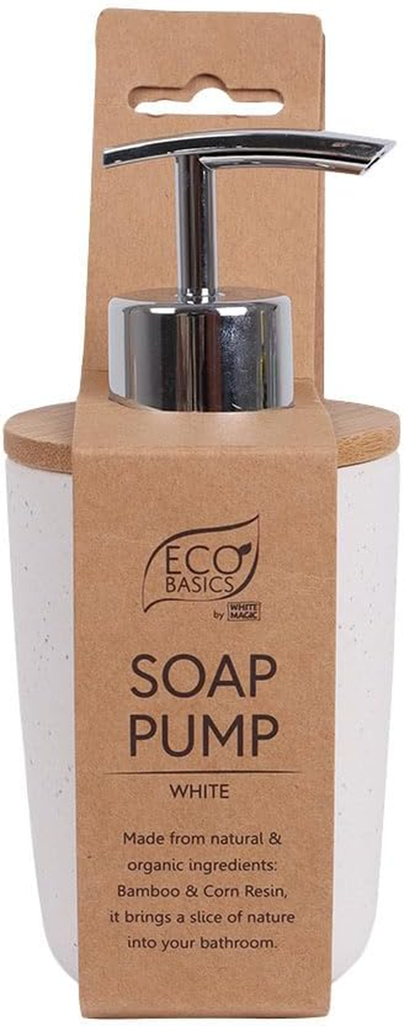 White Magic Eco Basics Soap Pump, White image number 2