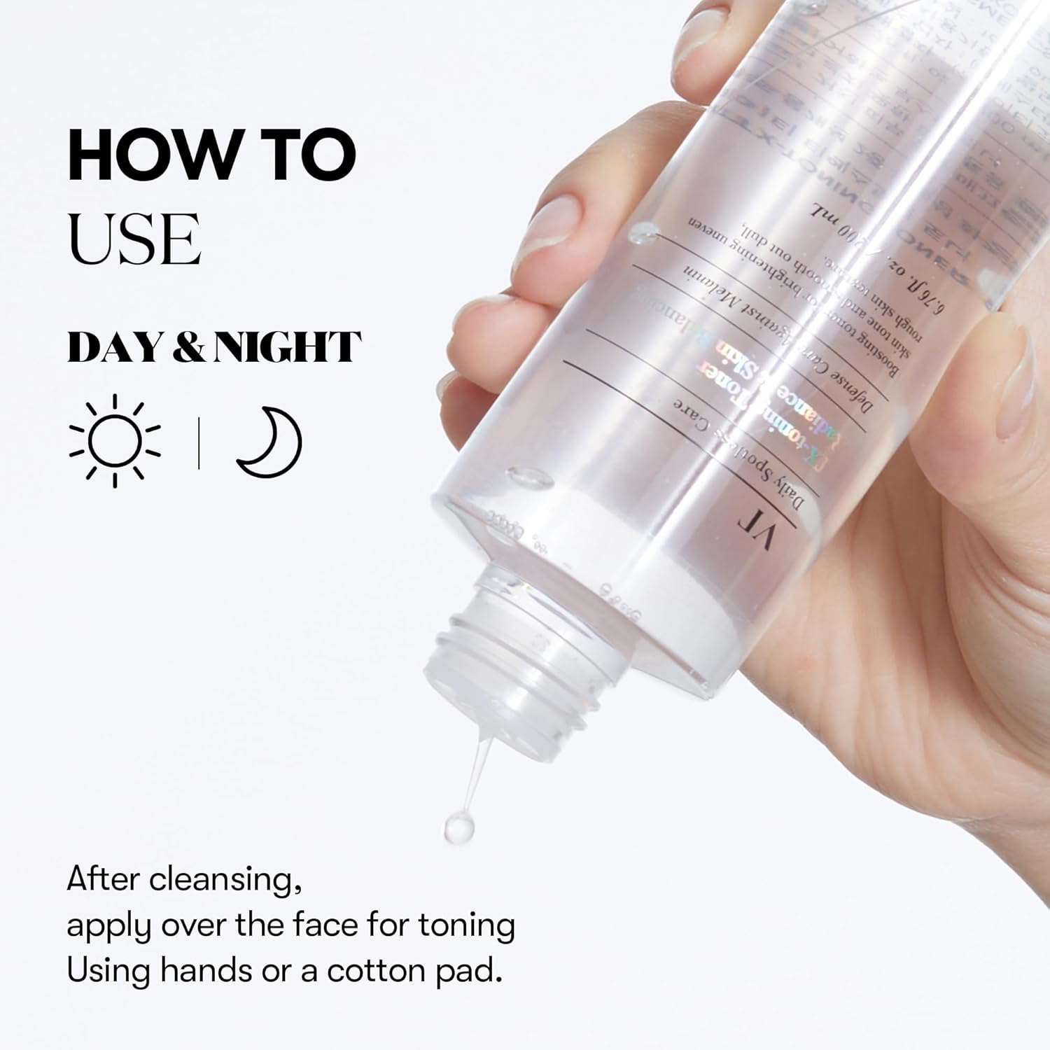 VT COSMETICS TX Toning Facial Toner with Tranexamic Acid, Niacinamide & Glutathione, Hydrating, Refreshing Toner, Dark Spots, Exfoliating, Sensitive Skin Care, Korean Skincare, Fragrance-Free image number 4