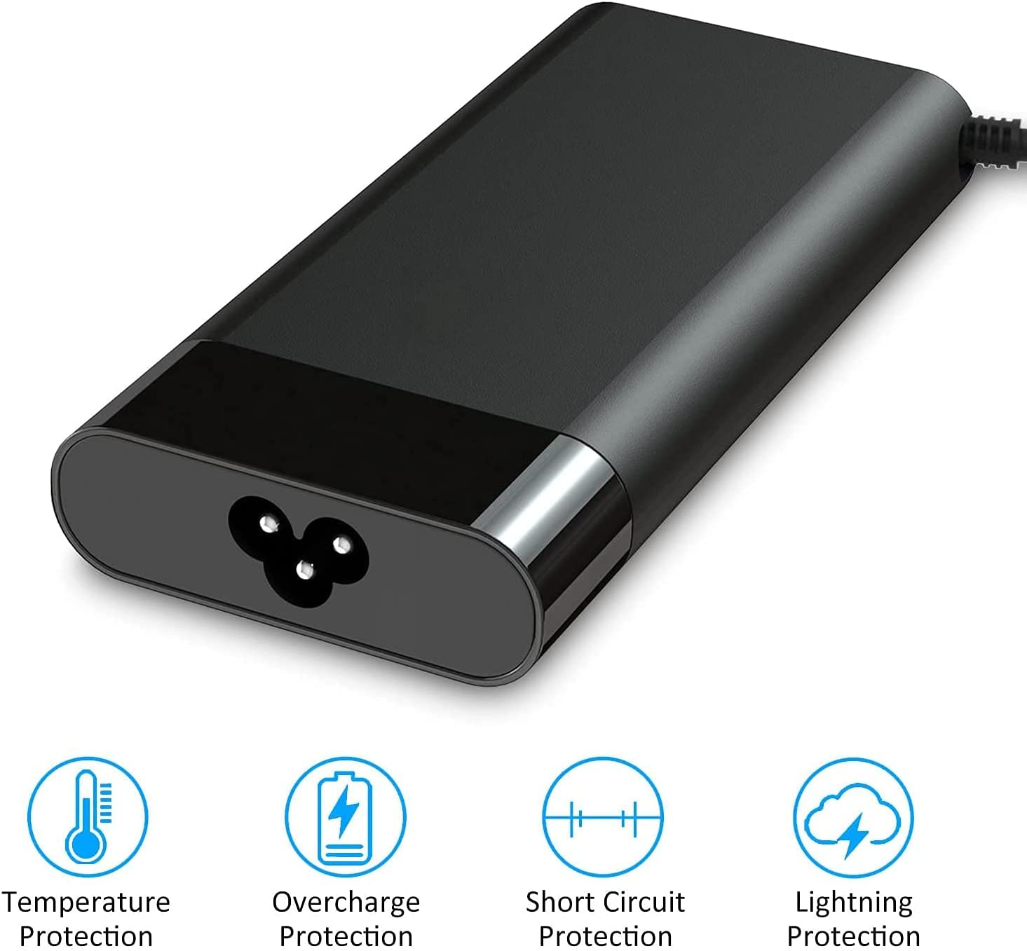 Llamatec 150W Slim Smart 4.5Mm AC Adapter with a Bonus Adapter(4.5Mm to 7.4Mm), 150W 7.7A Power Adapter for HP OMEN 15, OMEN 17, Pavilion Gaming 15 17 Laptop, HP Zbook G3 G4 G5 G6, TPN-CA11 TPN-DA09 L32661-001, Enable Worry Free Charging through a Reliable Charger That Detects and Regulates Power Input for Your HP Mobile Workstation or Docking Station image number 1