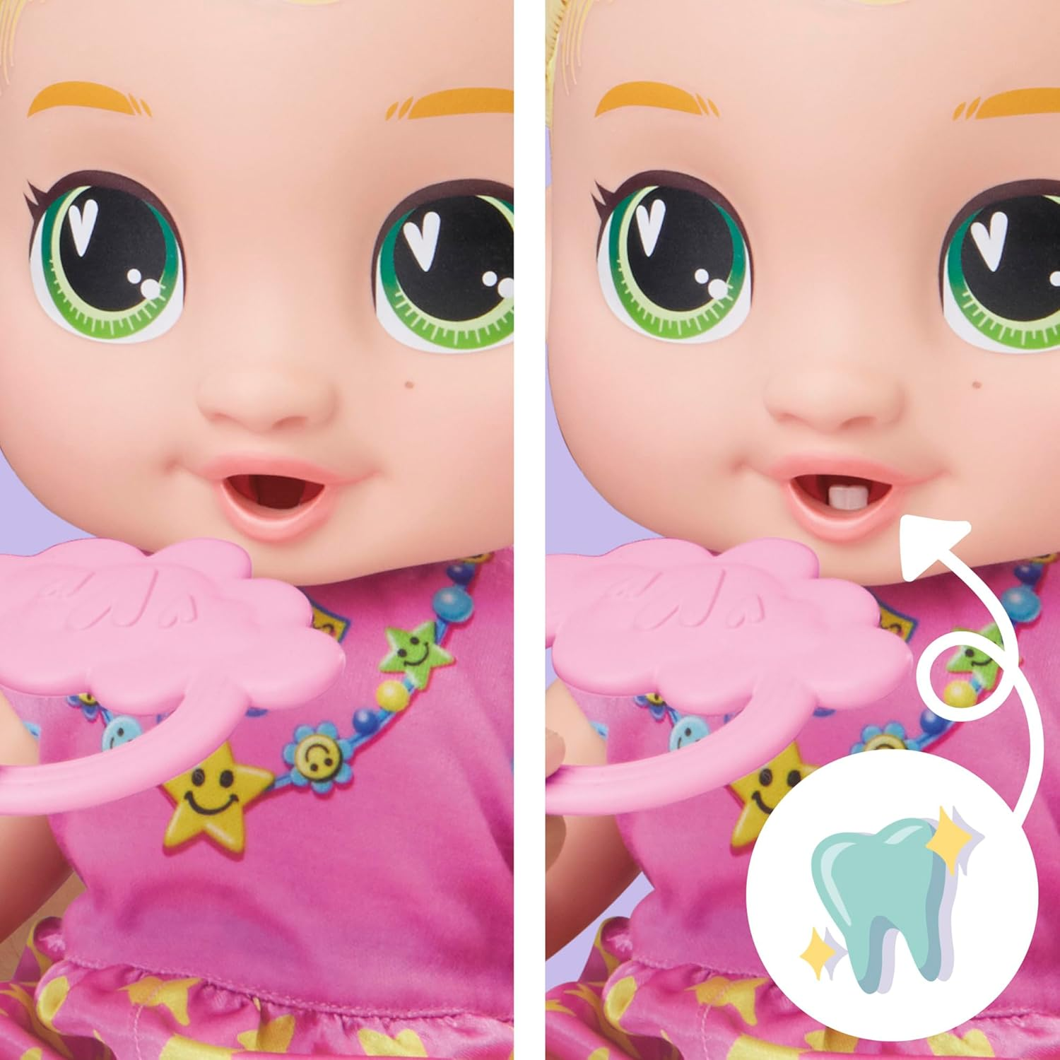 Baby Alive Baby Grows Up, Lala Googoo, 6 Milestones and Baby'S First Tooth, Interactive Talking Doll for Girls and Boys Ages 3+ image number 3