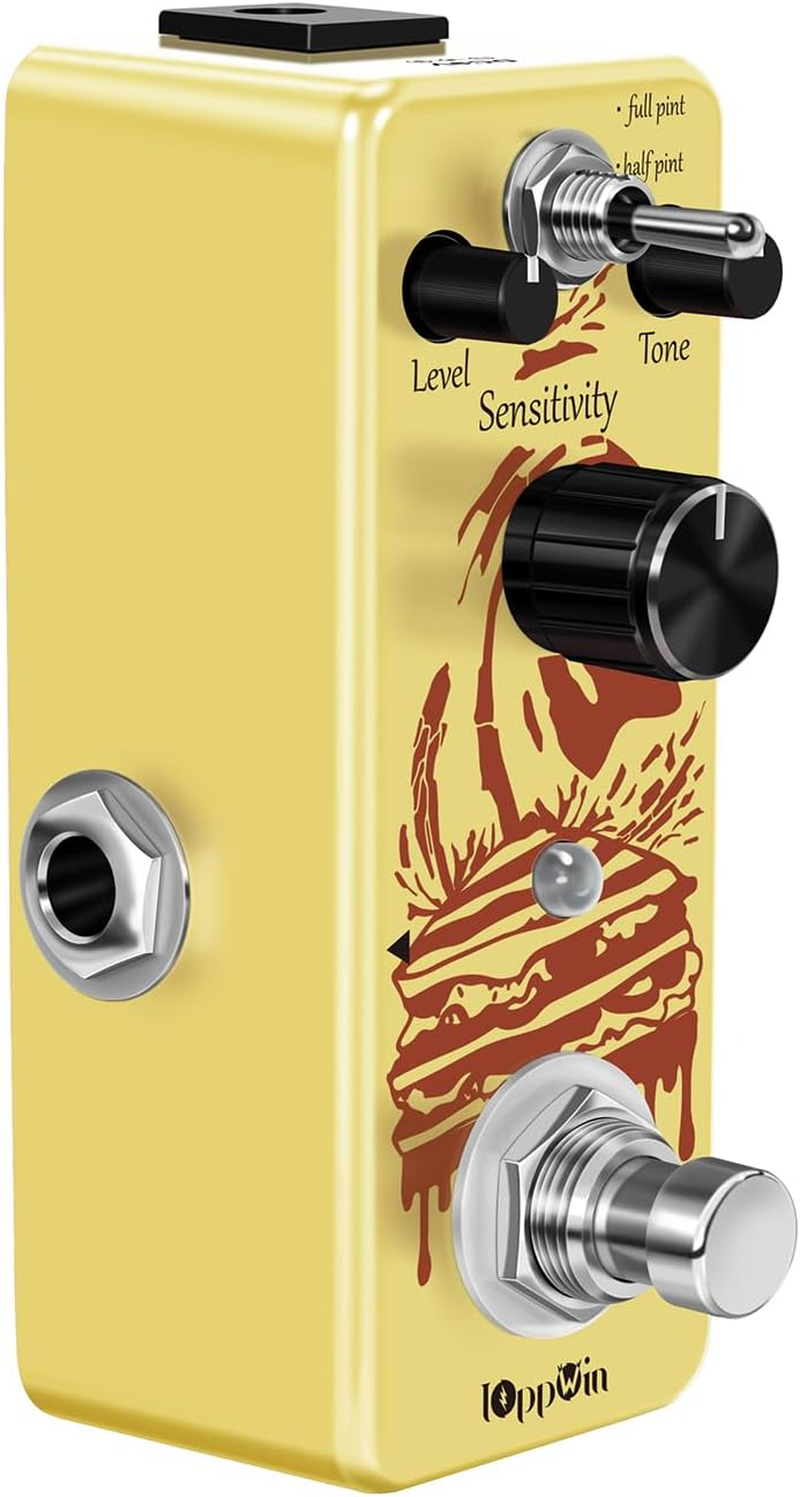 Ioppwin COMP Optical Compressor Pedal - Classic Smooth Dynamics Control, Preserves Transients, Metal Enclosure, True Bypass for Guitar/Bass image number 3