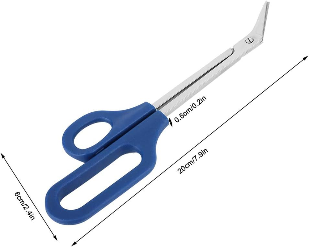 Long Handled Toenail Scissors Clippers Easy Reach Handle Unque Design Ergonomic Cuticle Scissor Ingrown Toenail for Seniors image number 3