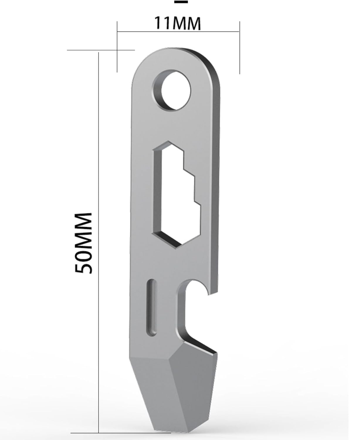 Hamans EDC Pry Bar Keychain Bottle Opener Multi Tool Small EDC Pry Bar for Keychains, QG02 image number 4