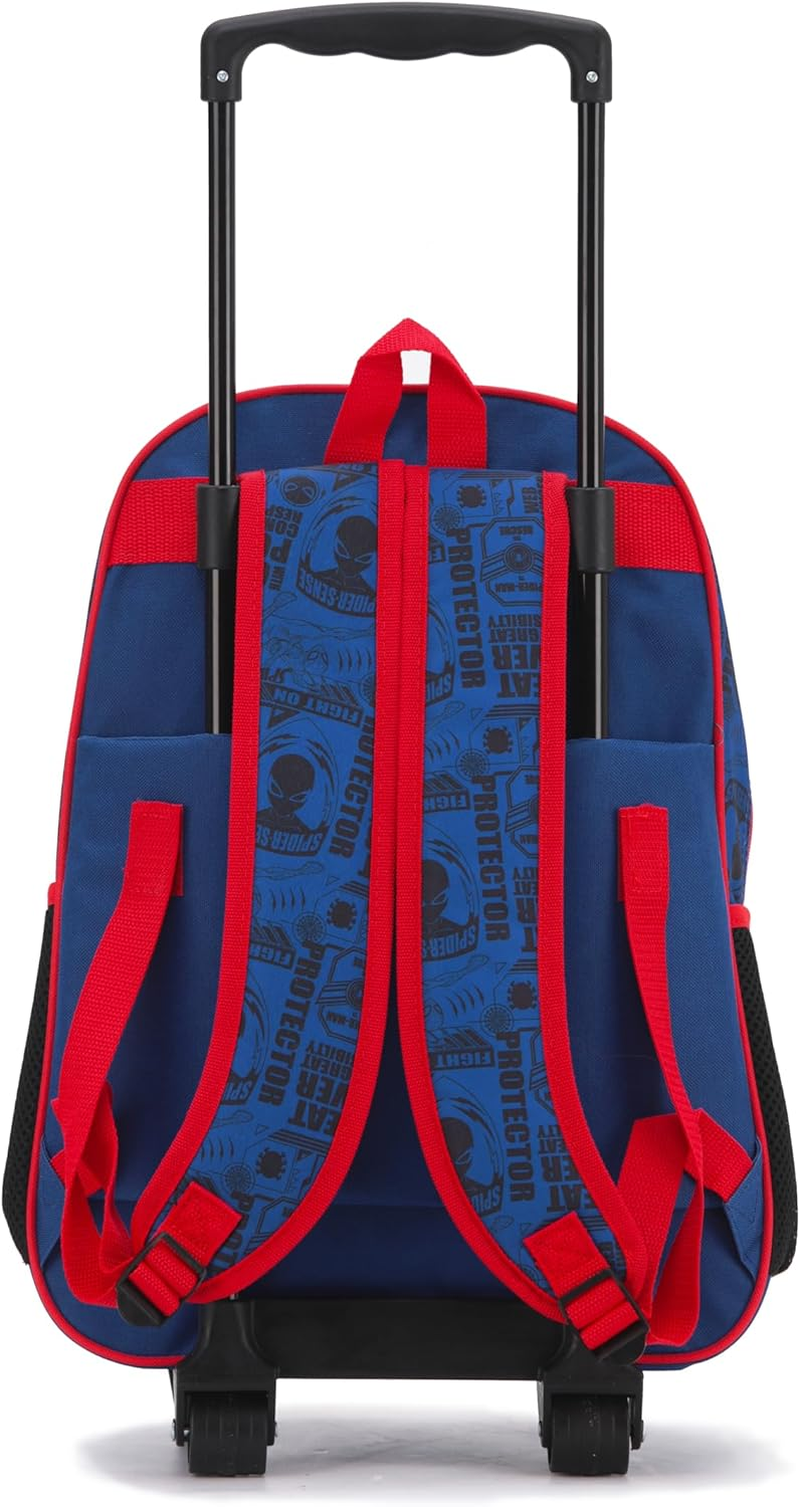 MARVEL SPIDERMAN 17 INCH EVA TROLLEY BACKPACK TROLLEY BACKPACK, BLUE/RED, 48 Cm (H) X 29 Cm (W) X 15 Cm (D) image number 1