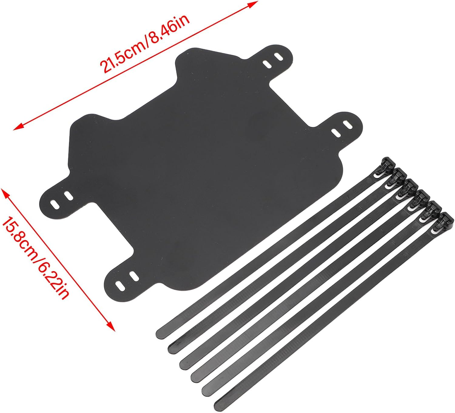 Matte Black Motor Front License Plate Easy Install Replacement for SUR RON Light Bee Universal Number Plate Bracket image number 6