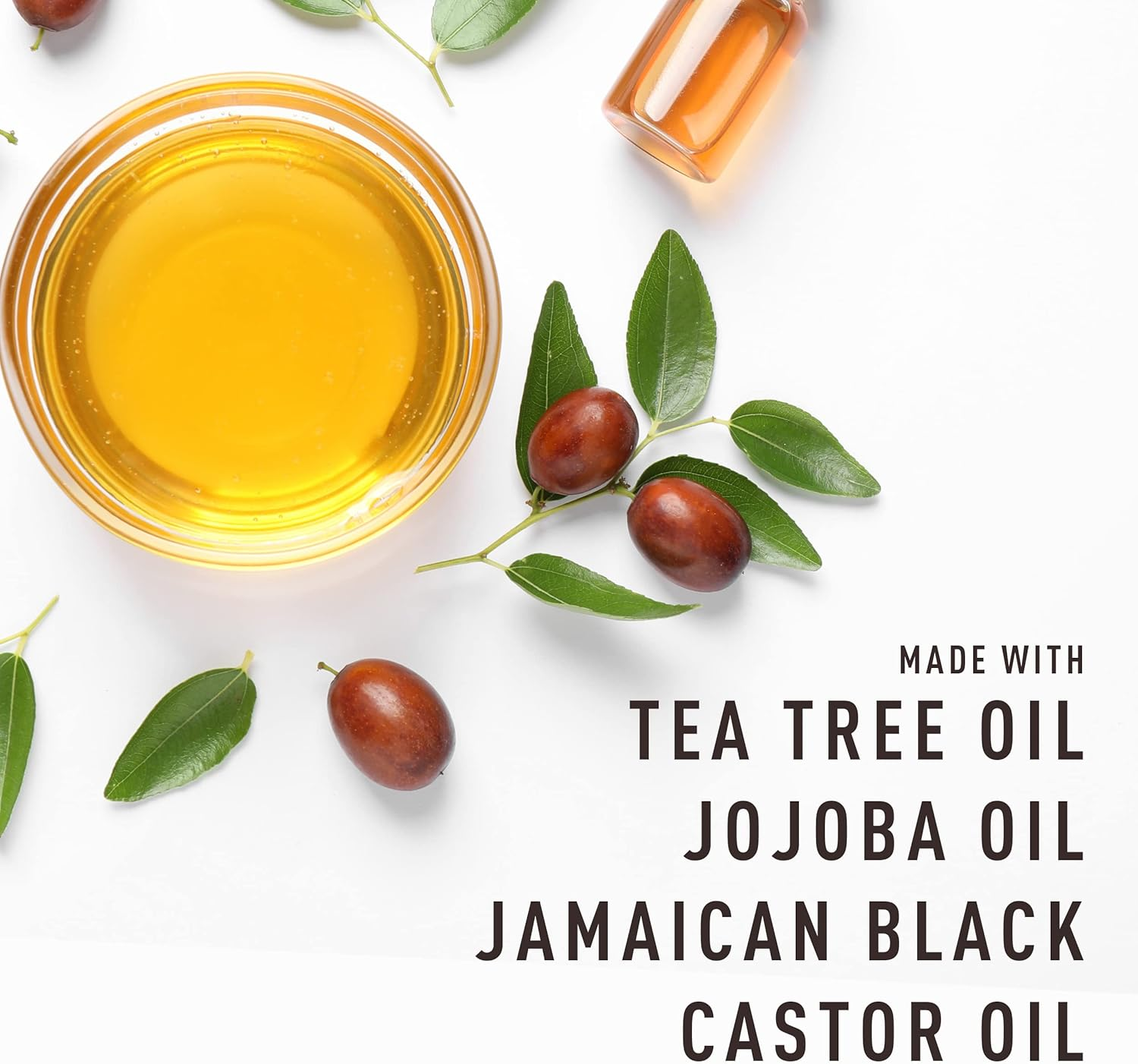 Bevel Essentials 3-In-1 Hair & Scalp Styling Oil for Curly Hair with Tea Tree Oil, Jojoba Oil, and Jamaican Black Castor Oil, 3.4 Fl Oz (Packaging May Vary) image number 1