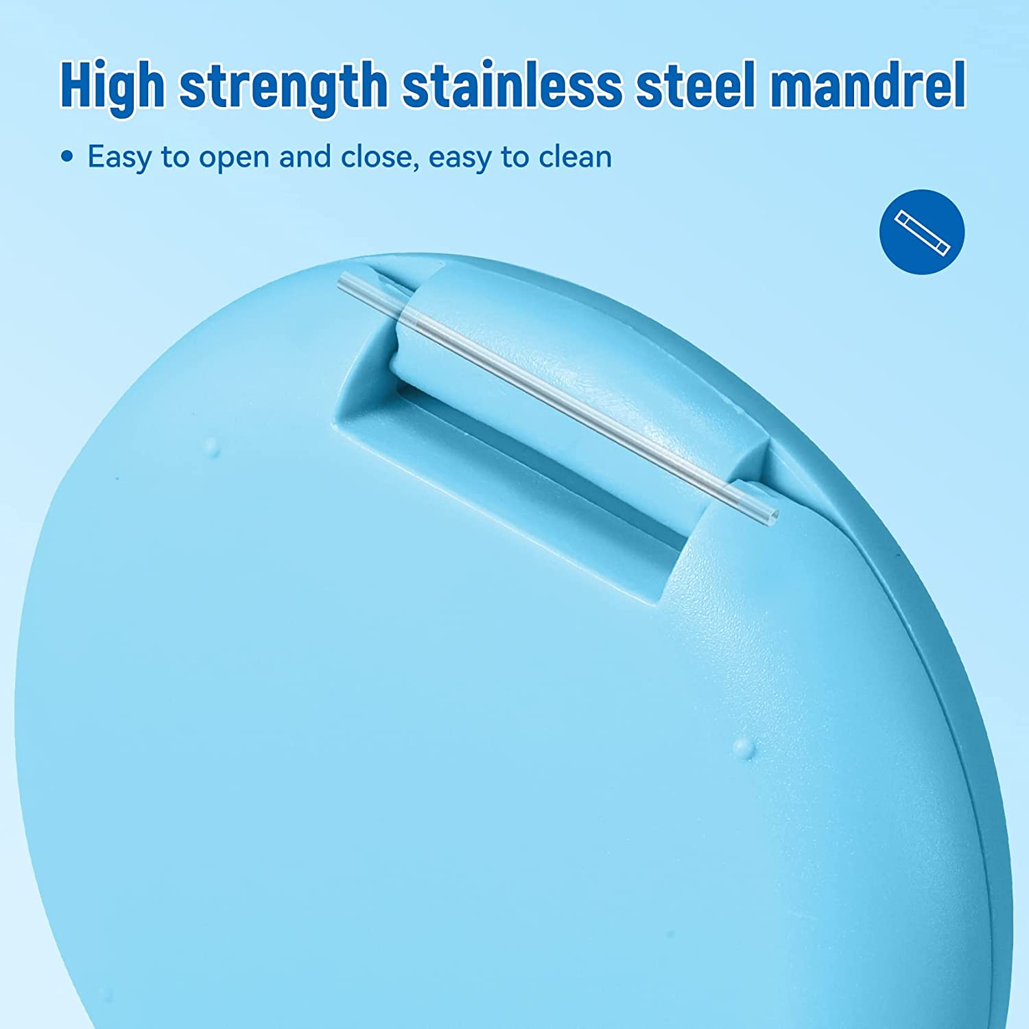 Annhua Retainer Case with Mirror - Slim Magnetic Mouthguard Case with Silicone Textured Liner for Braces and Aligners, Travel Dental Box - Pink - Blue image number 2