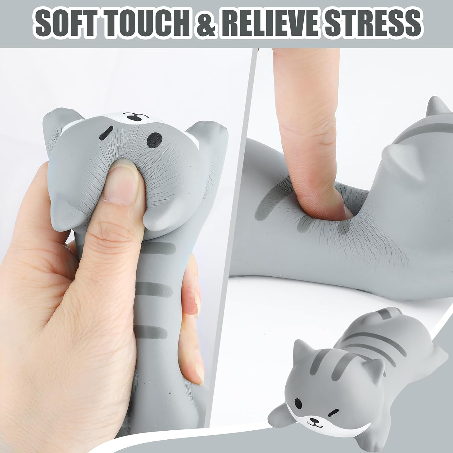 Kanayu 2 Pcs Cat Wrist Rest Support for Mouse Cute Wrist Rest Keyboard Computer Kawaii Mouse Pad Pet Shape Arm Foam Non Slip Cat Desk Accessories for Women Office Supplies Cushion Computer