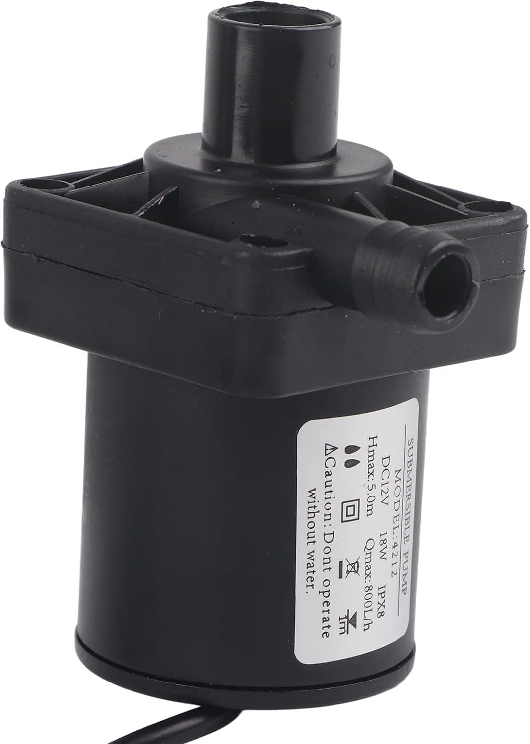 Jeffergarden DC Submersible Pump Mini ABS Silent Brushless Motor Fountain Pump for Pools Pond 12V 18W image number 3