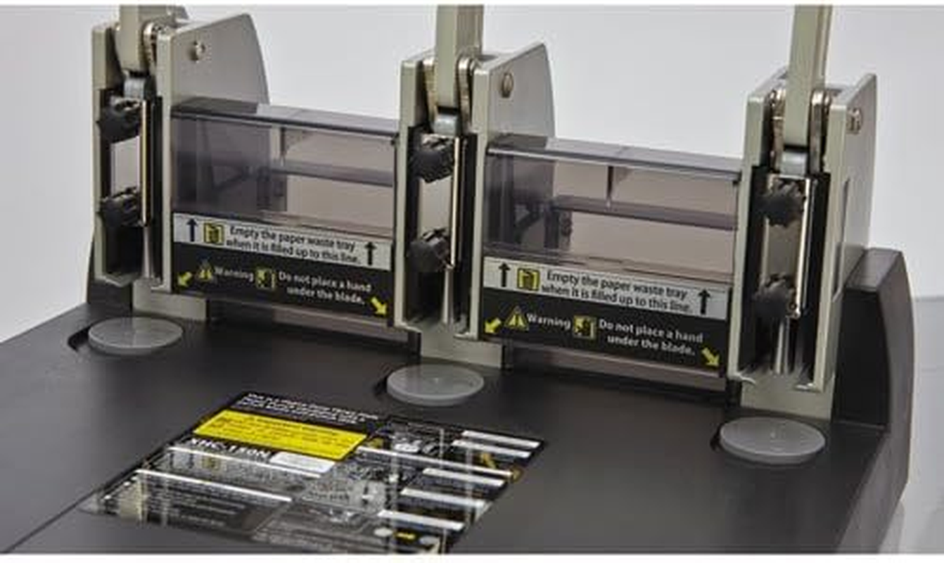 CARL, XHC-150N, Heavy Duty 3-Hole Paper Punch, 150 Sheet Capacity.,Black and Silver image number 4