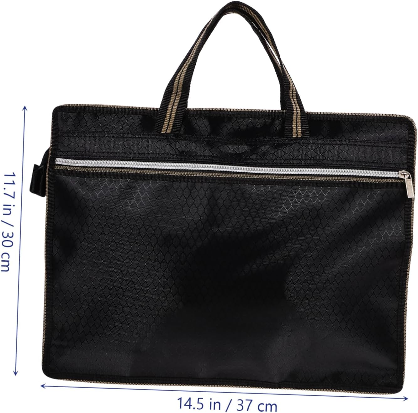 ARTIBETTER Oxford Cloth File Pouch A4 Size Double Zipper Canvas Document Organizer Portable File Bag for Office and School Filing Storage image number 4