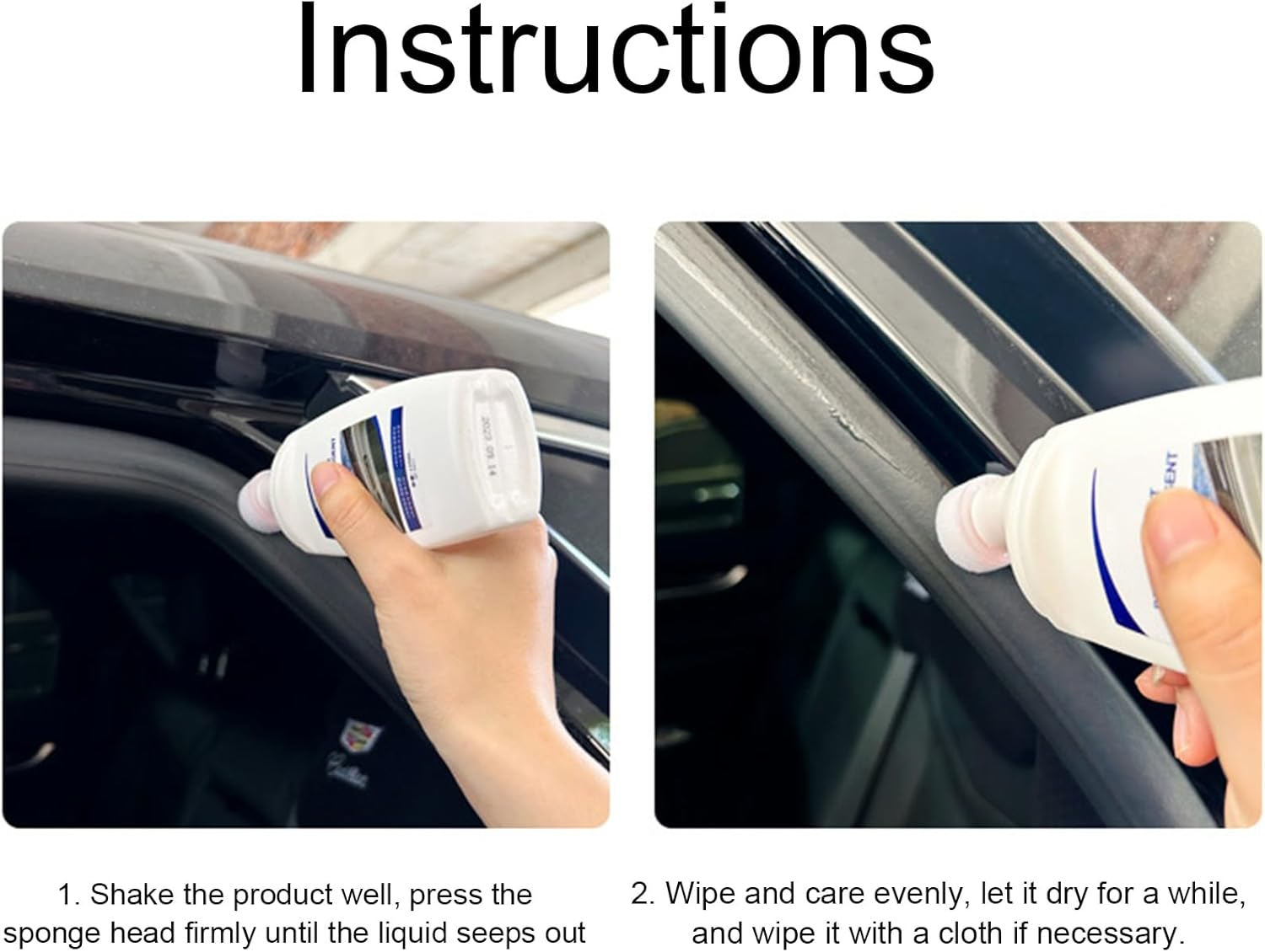 Car Rubber Seal Protectant - Car UV Protection Rubber Reseal Protectant 125Ml Care Lubricant | Professional Auto Windowtrack Saver for Automotive Gasket, Door, Hood image number 4