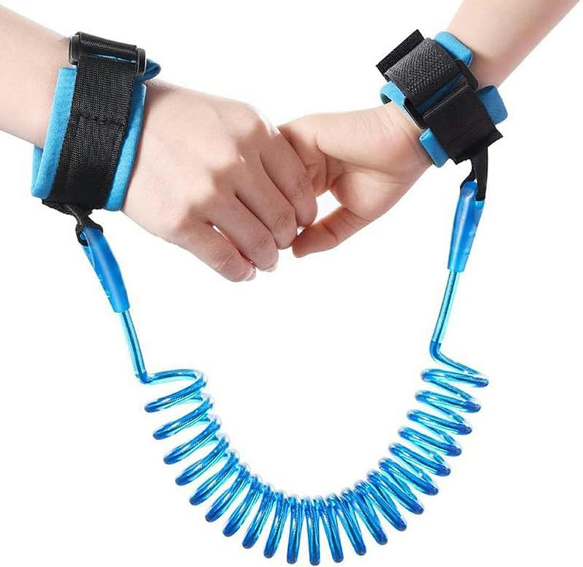 Shuoteng Anti-Lost Safety Wristband Strap Wrist Link, 1Pc Toddler Harness Walking Leash Safety Child Wristband Leashes, 360&deg; Rotation Baby Safety Harness, 2M anti Lost Wrist Link Belt for Kids, Blue