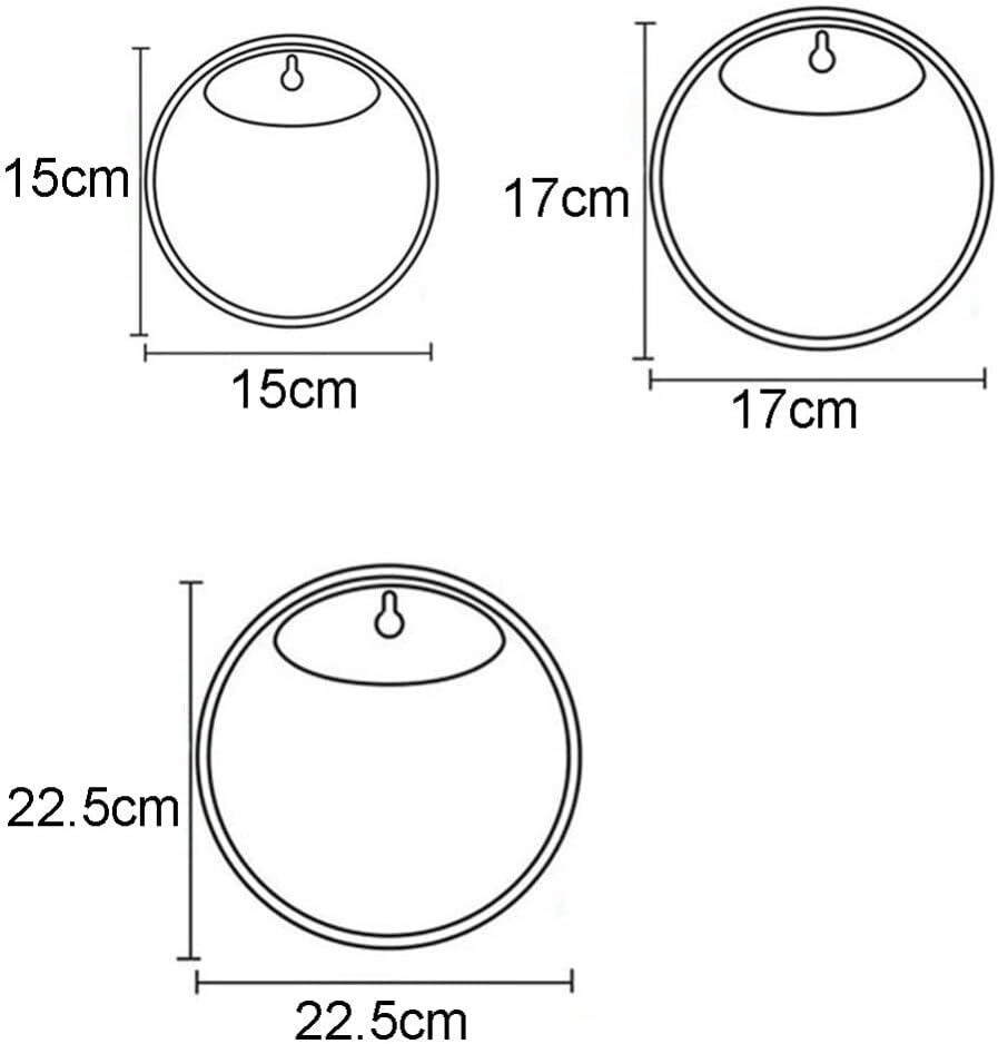 Acrylic Fish Bowl Wall Hanging Aquarium Tank Aquatic Pet Supplies Pot Plant Vase Mounted Home Decoration (Color : Clear, Size : 15Cm) image number 5