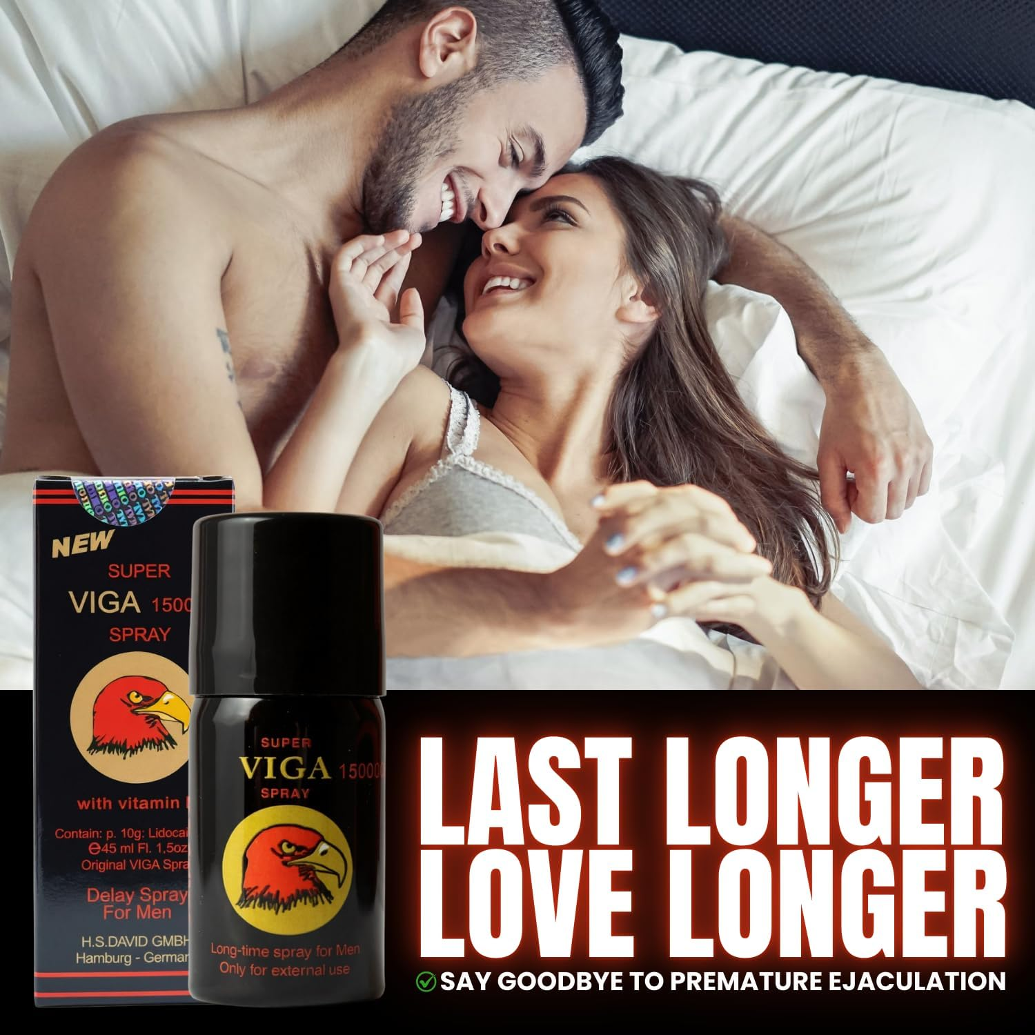 3 PACK | Super VIGA 150000 Desensitizing Delay Spray for Men | Last Longer in Bed | 150 Sprays | for Premature Ejaculation PE | Helps Prolong Climax image number 6