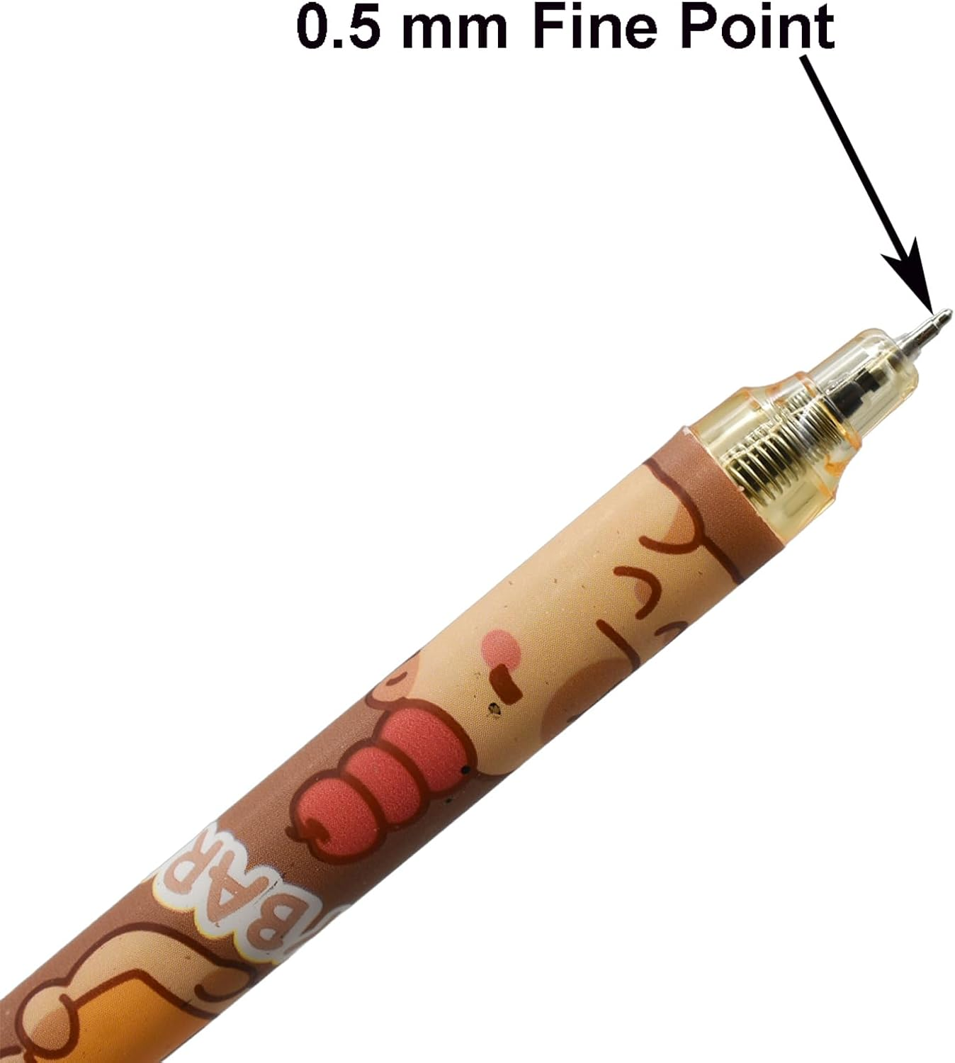 Maydahui 12PCS Capybara Rollerball Gel Pens Cartoon Animal Pen Retractable Priting Pens Novelty Pen Black Ink for School Party Office image number 1