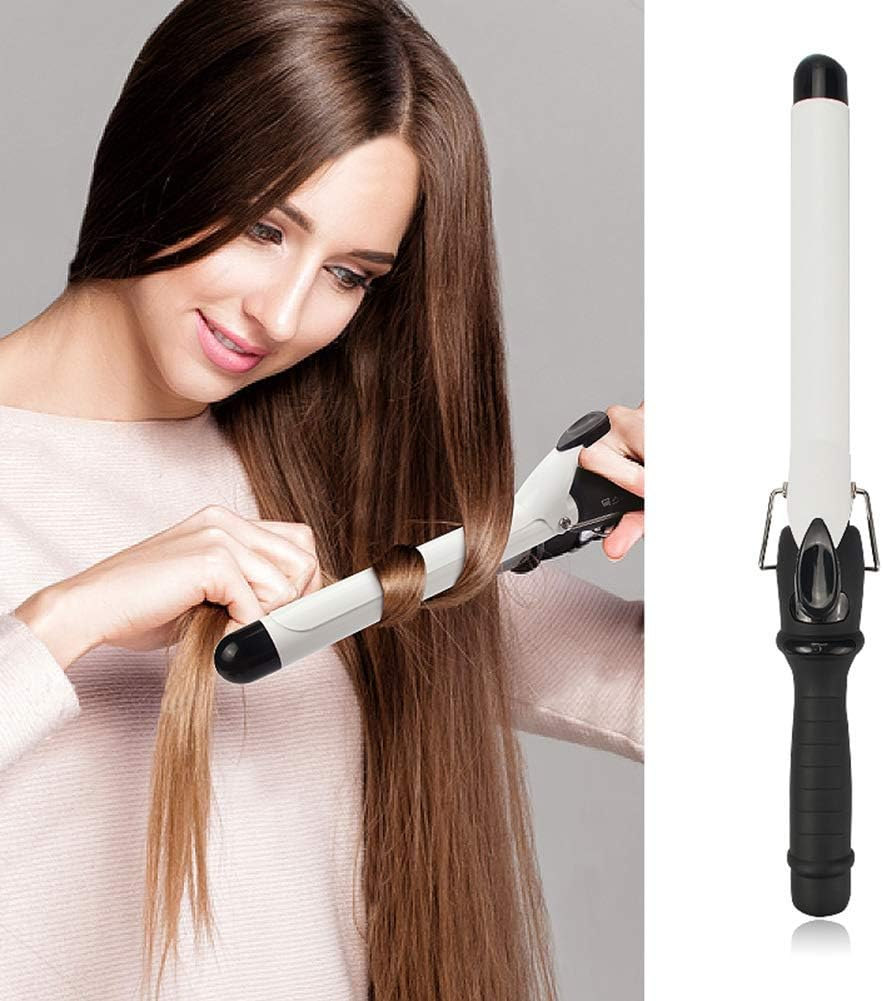 Curling Iron 1.0 Inch with Tourmaline Ceramic Coating Hair Curling Wand with Anti-Scalding Insulated Tip Hair Salon Curler Waver Maker for All Types of Hair Hot Length 8 Inch