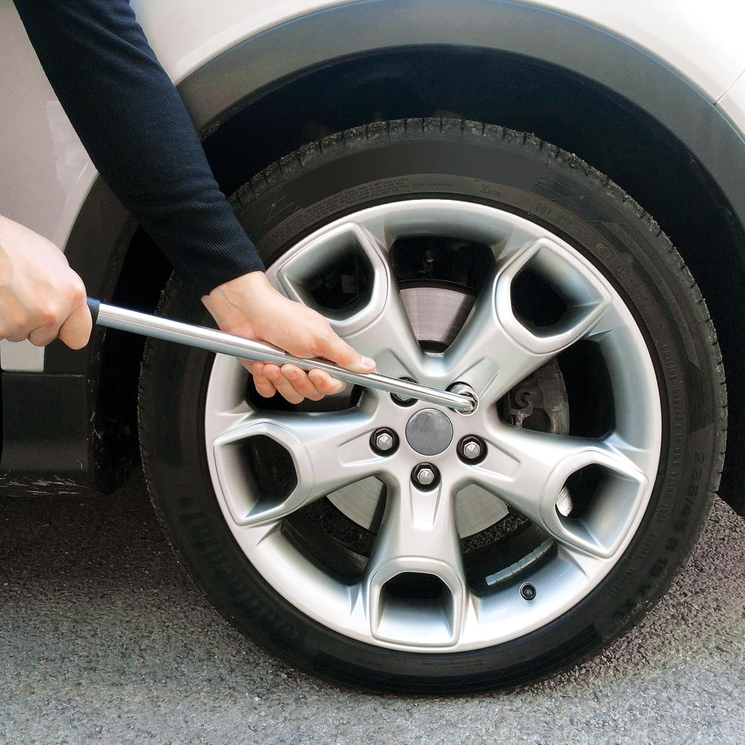 Sakura SS5324 Car Wheel Brace/Wrench - Extendable Handle - Socket Sizes 17 Mm, 19 Mm, 21 Mm, 23 Mm - FITS All Standard Vehicles image number 5