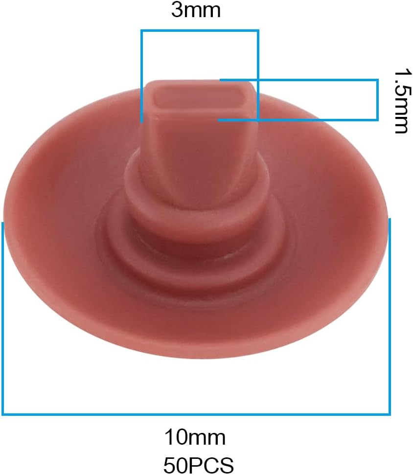 SG Store 50Pcs Carburetor Check Valve Primer Bulb Carburetor Rubber Check Valve Compatible with Walbro Echo Brush Cutter WT Series 176-64-1 4133-121-5200 image number 6