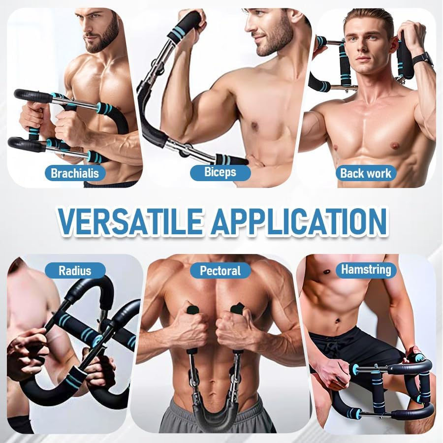 Twister Arm Trainer, Adjustable Hotwave Arm Trainer, Portable Chest Trainer for Men & Women, Detachable Power Twister Bar for Home Chest Workout Equipment image number 3