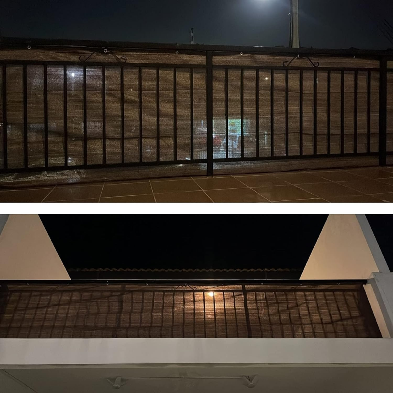 Fence Privacy Screen Balcony Sun Shade Cloth 3'3"X9'9" 80% Shade Fabric Outdoor Patio Screens Mesh Panels Apartments Railing Cover UV Protection for Backyard Garden Porch Deck image number 7