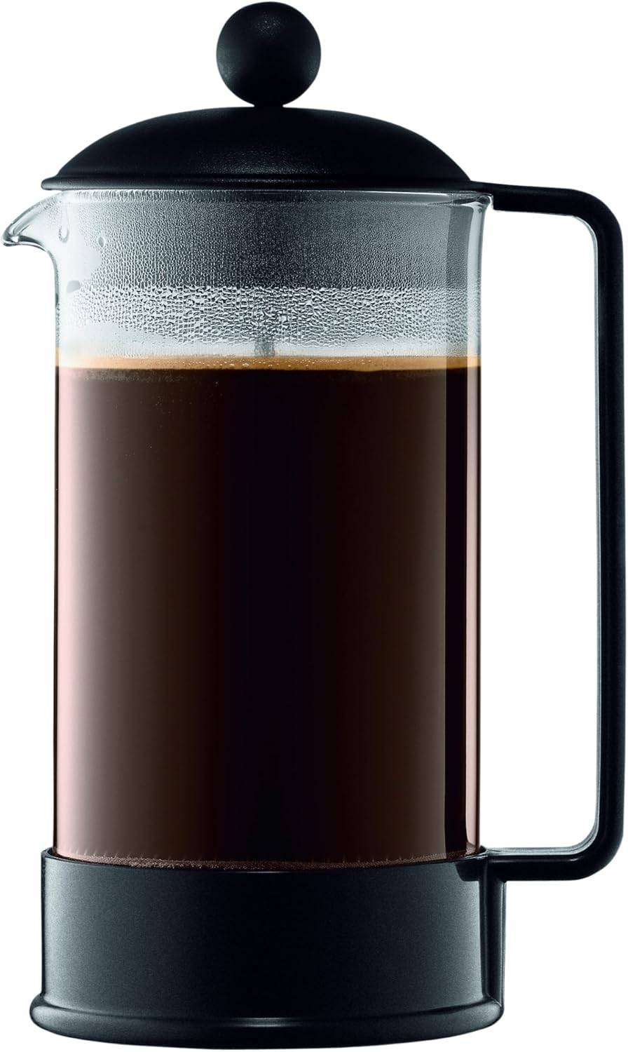 Bodum BRAZIL Coffee Maker, French Press Coffee Maker, Black, 12 Ounce (3 Cup)