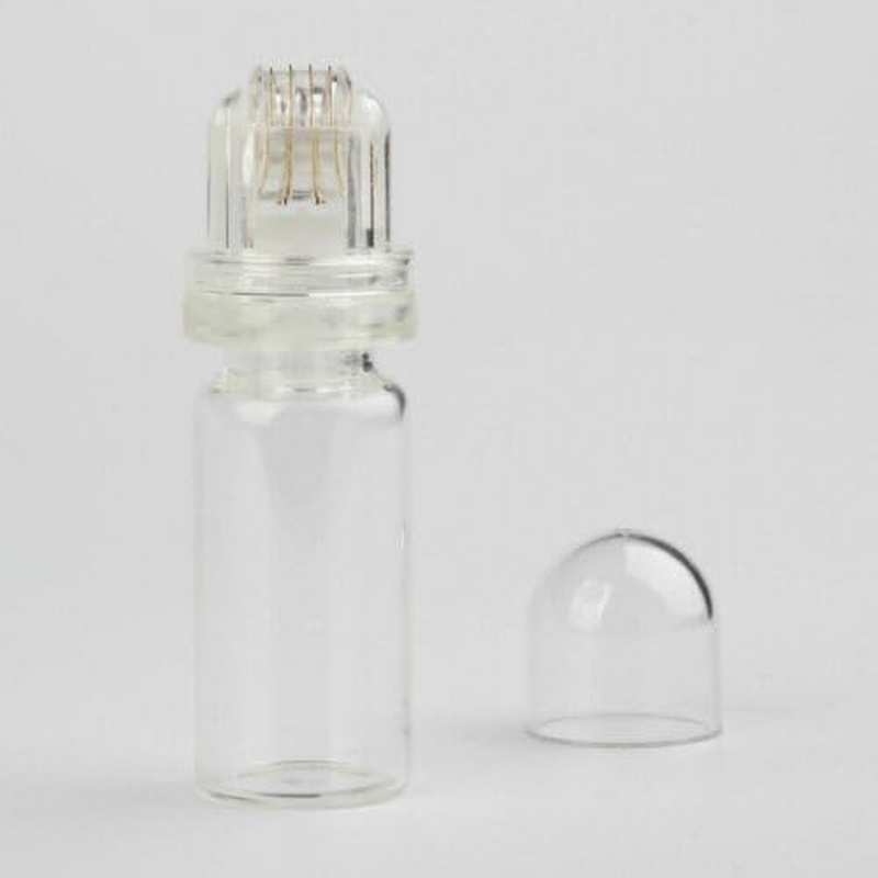 Micro Needling Serum Applicator Hydra Roller HR64-64 Gold Titanium Needles with 10Ml Ampoule image number 5