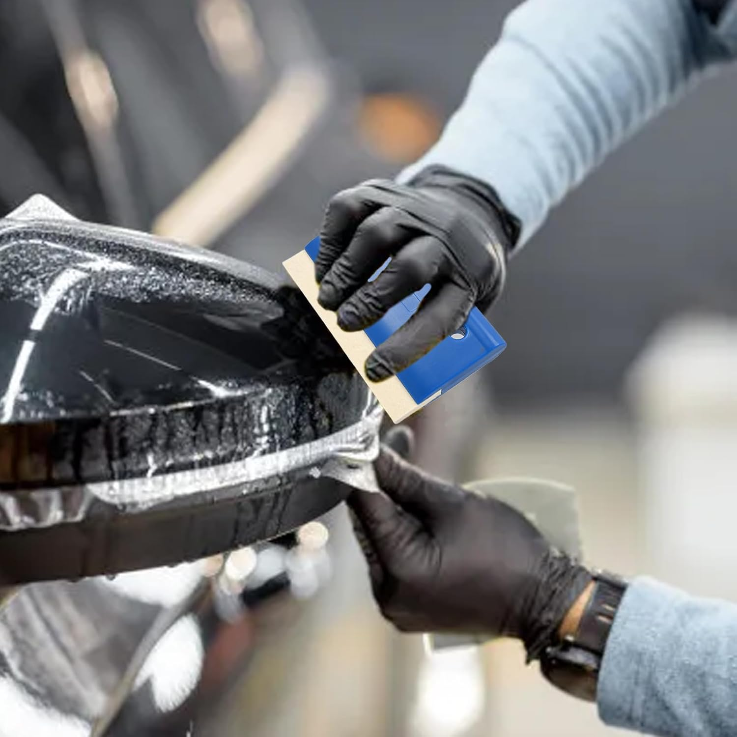 Window Cleaning Equipment, Window Squeegee, Windscreen Cleaner, Tint Squeeze, Vehicle Wrapping Squeegee, Portable Tinting Tools Scraper for Automotive Glass, Shower, Door and Bathroom image number 5