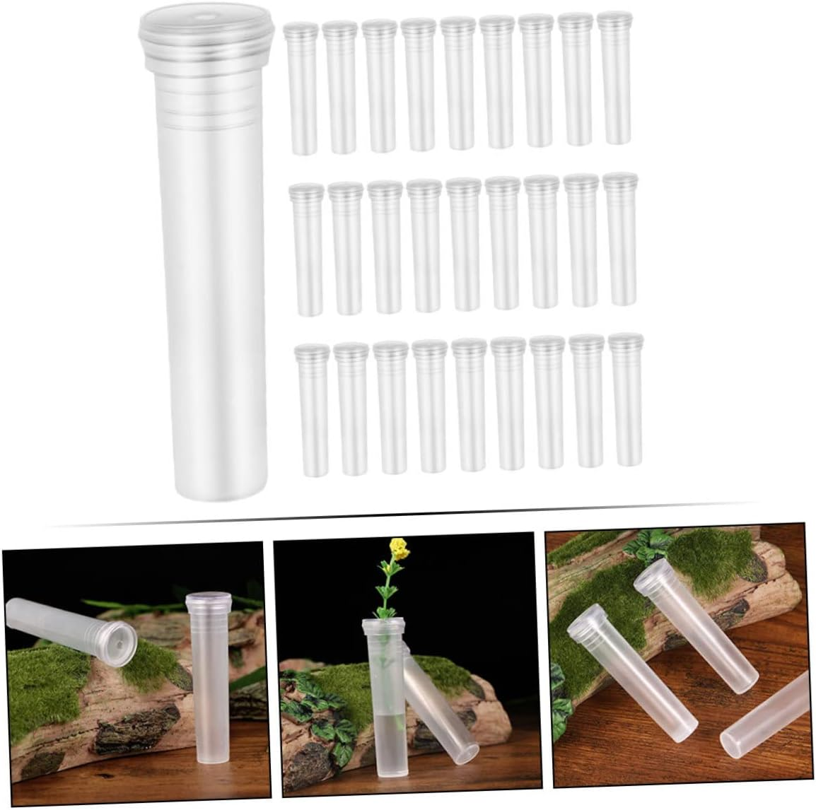 MERRYHAPY 100Pcs Plant Propagation Tubes Flower Water Storage Vases Household Decorative Plant Terrarium Home Supply for Indoor Gardening image number 5