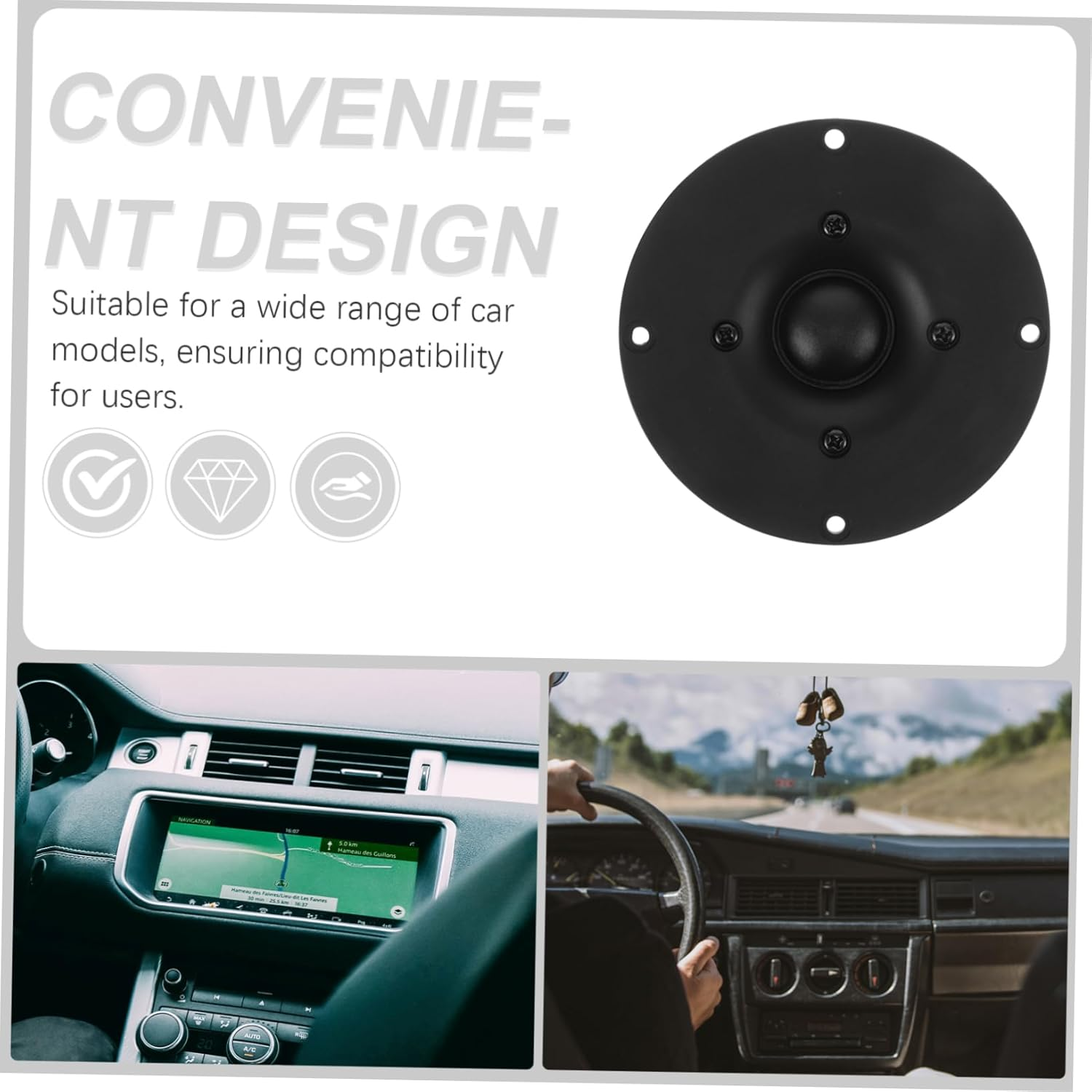 Full Range Car Audio Speaker Kit Car Tweeter High Fidelity Sound Easy Install Fit image number 5